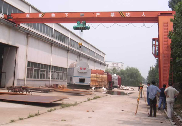 Single Girder Semi Gantry Crane 