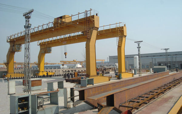 L Type Single Girder Electric Trolley Gantry Crane