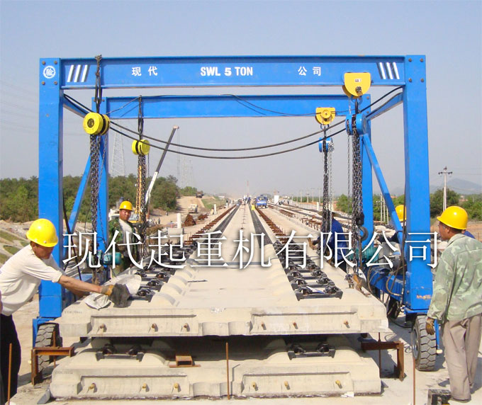 10T(5+5)  Small Rubber tired gantry crane